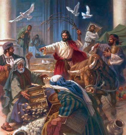 Jesus cleansing temple