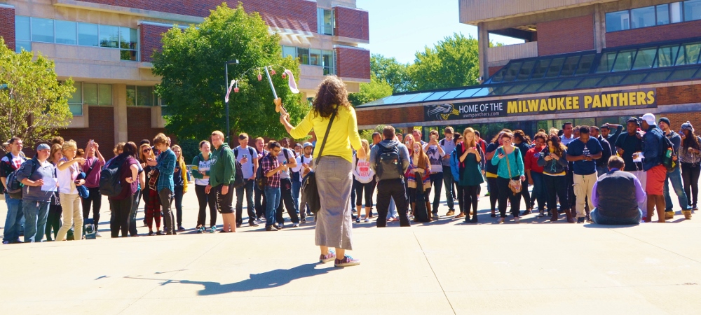 Tampon Lady at UW-Milwaukee