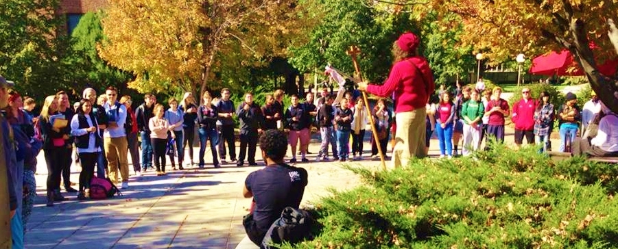 Tampon Lady at University of Nebraska